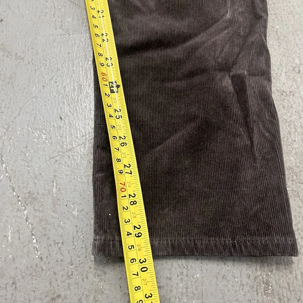 AG Adriano Goldschmied Tellis Corduroy Pants Women's 32x30 Slim Fit Brown Casual
